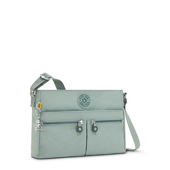 Kipling New Angie Crossbodytassen Olijfgroen | BE 1197VR